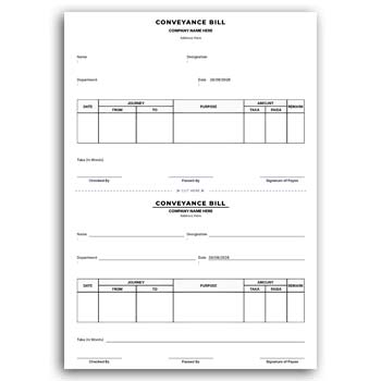 Conveyance Bill Format Template | PDF Dawnload