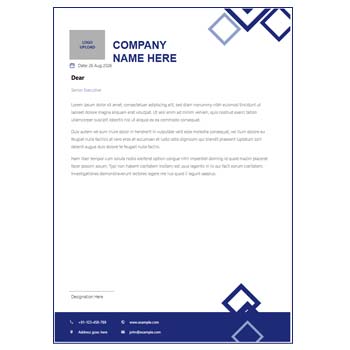 Corporate letterhead format editable