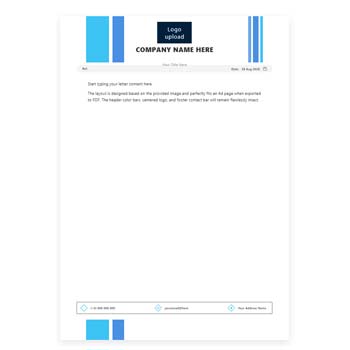 Custom business letterhead online