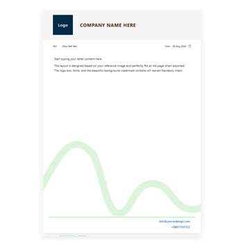 Instant Download Letterhead Layout