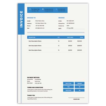Invoice template maker Online Free
