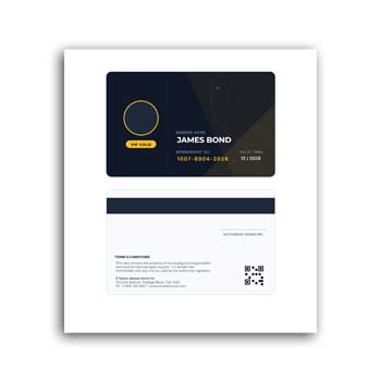 Membership Card Format Editable Instant Download