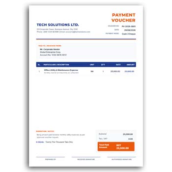 payment voucher template free download editable