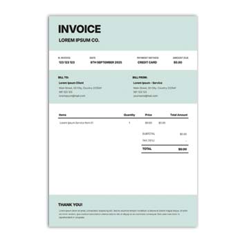 Quick invoice generator online