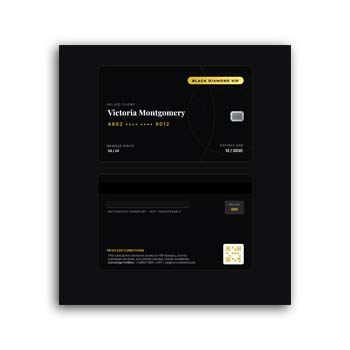 VIP/Client Card Format Editable Download