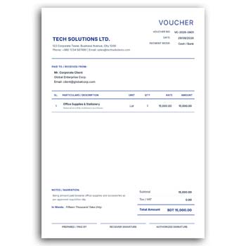 Voucher Format Design Editable